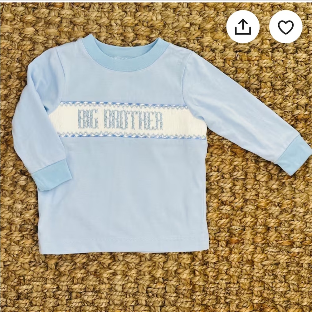 Pleats and stitches long sleeve big brother tshirt